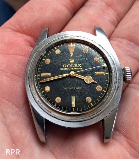 rolex gold patina|rolex 6205 patina.